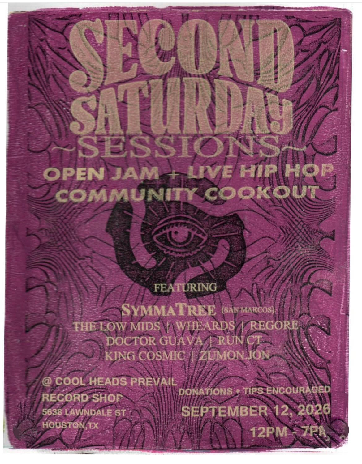 Plant Sale at Second Saturday 09/12/26 Second Saturday 09/12/26 flyer