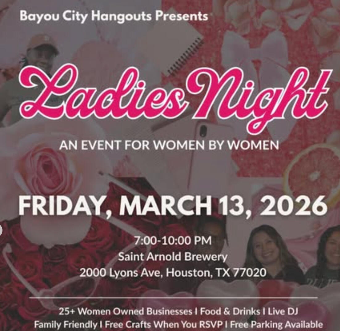 Plant sale! Ladies Night at Saint Arnold Ladies Night graphic