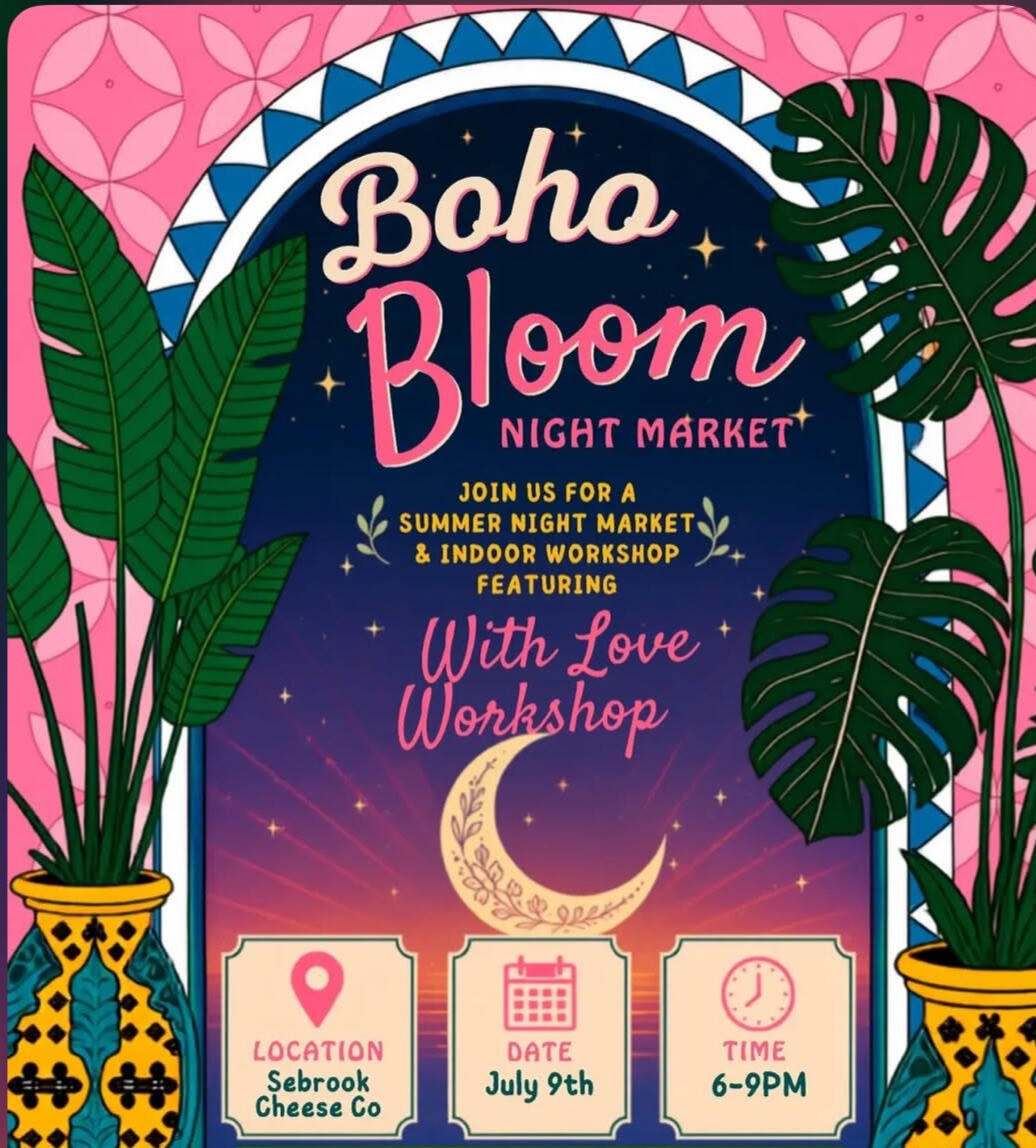 Leaf Love Studio Boho bloom market graphic